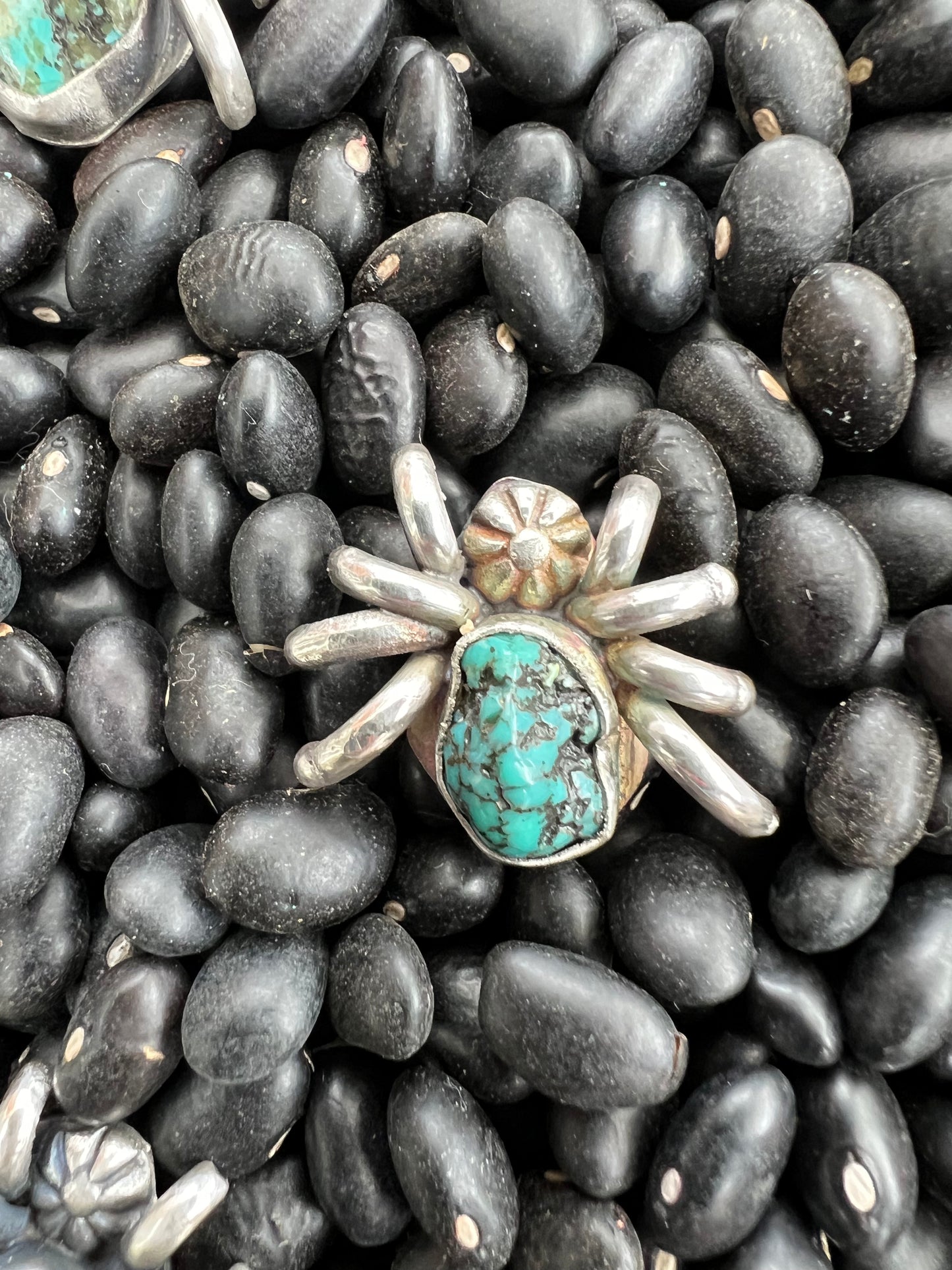 Turquoise Spider Pendant
