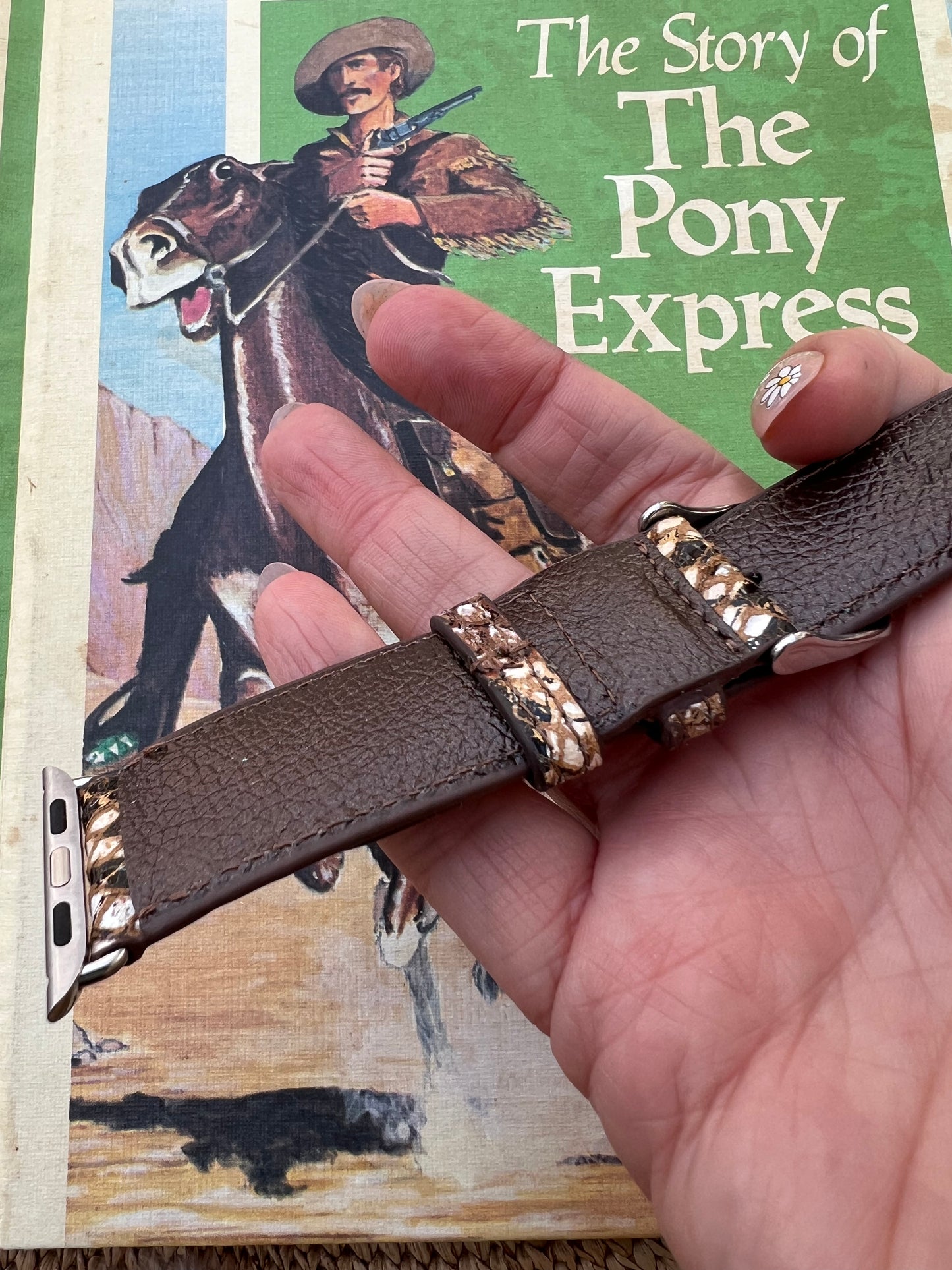 Cowhide & Leather Apple Watch Band