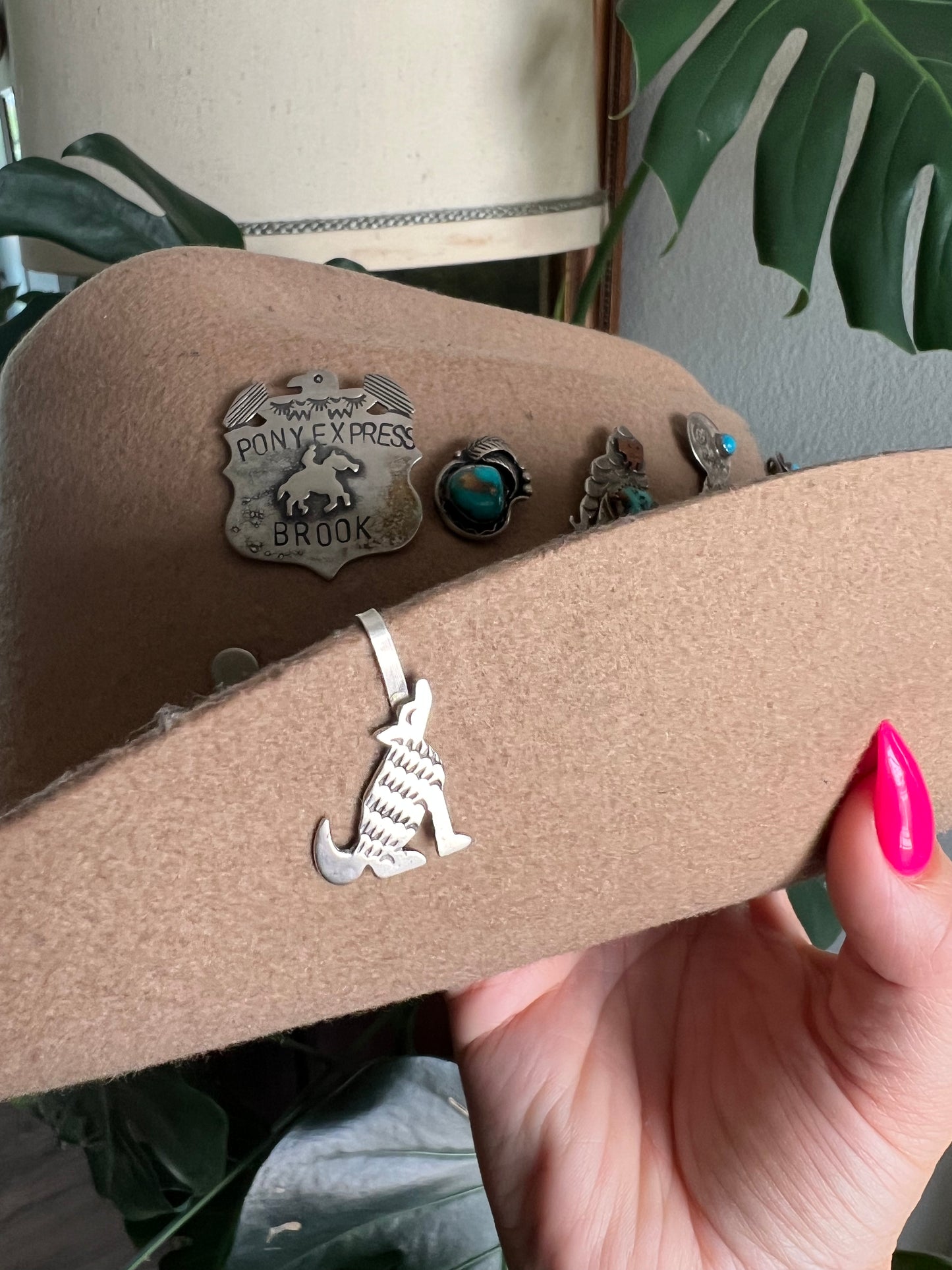 Hand Stamped Brim Munchers Hat Accessory
