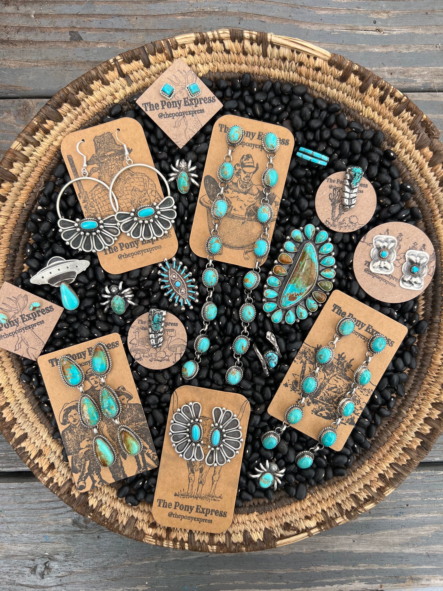 The Derby Long Turquoise Earrings