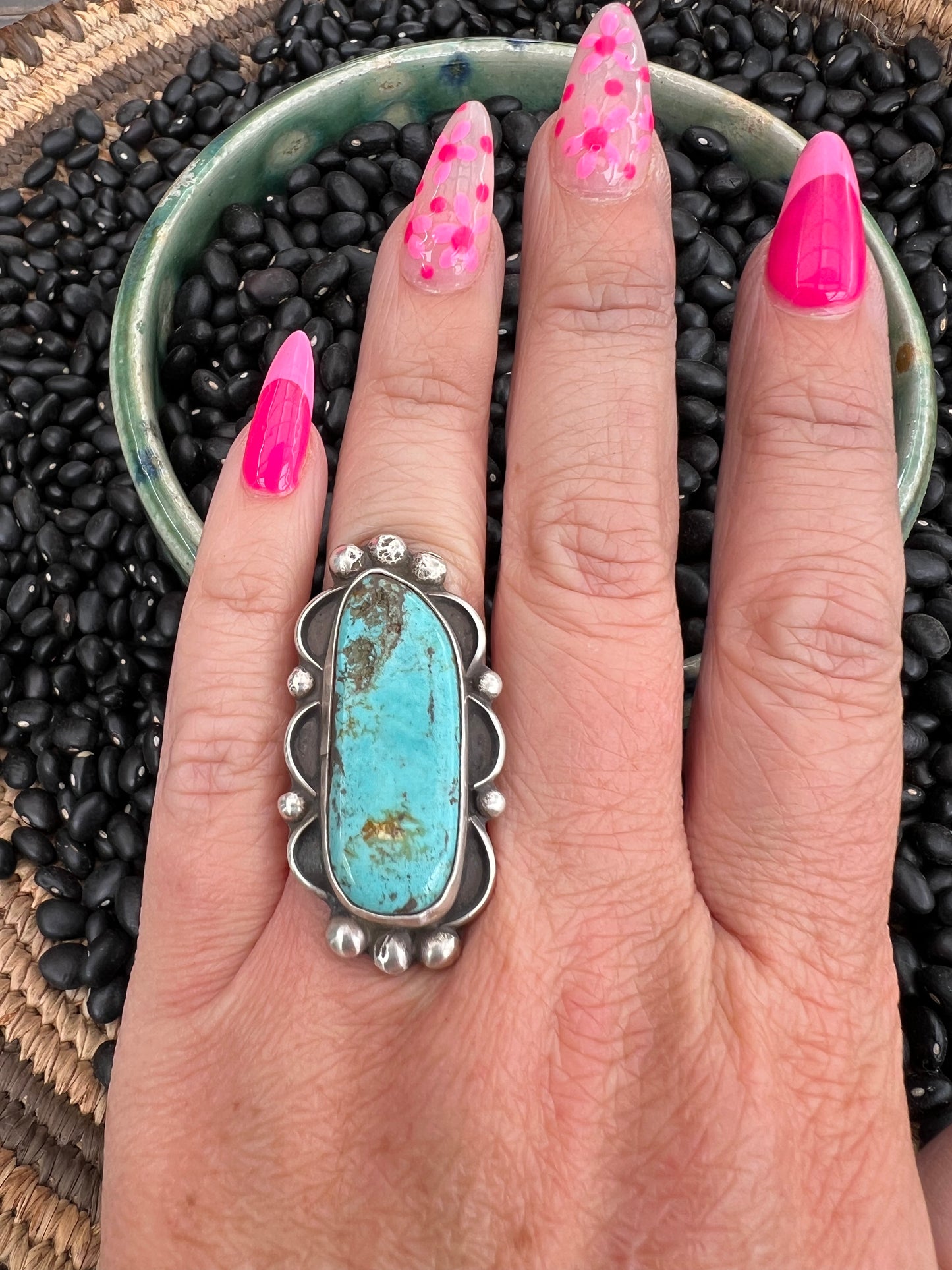 #8 Turquoise Vintage Style Ring