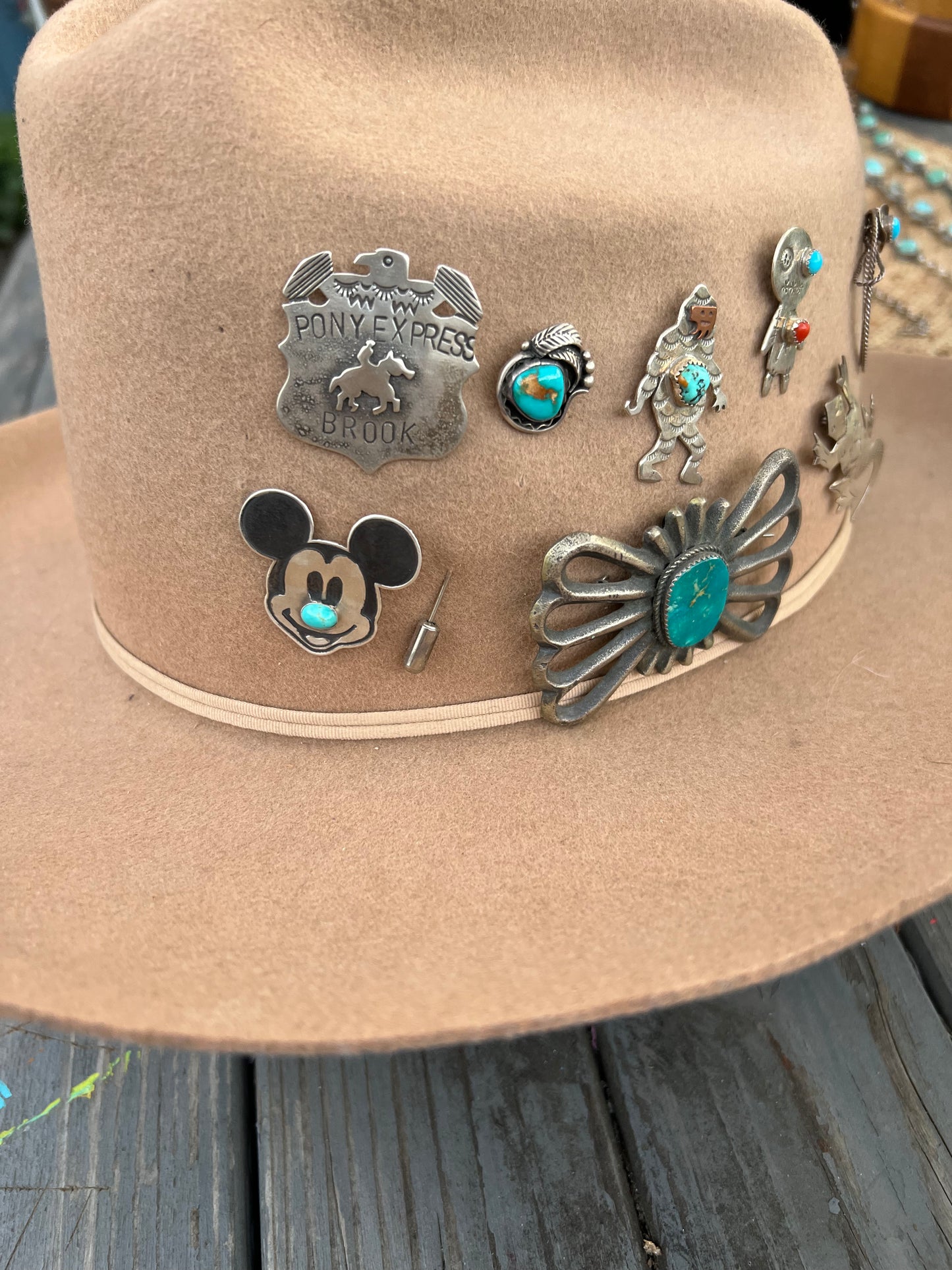 Mickey Turquoise Pin