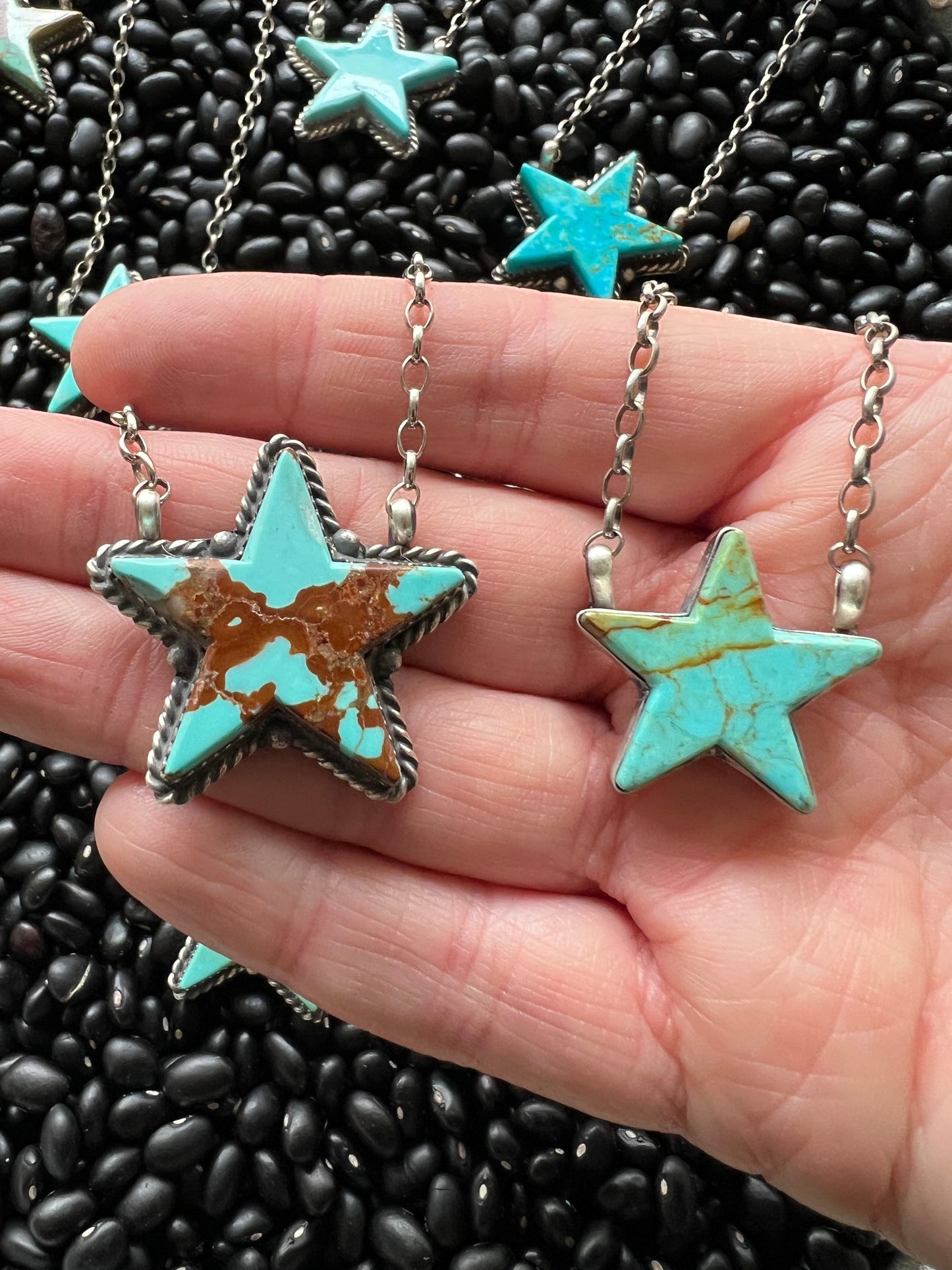 Turquoise Star Necklace Small