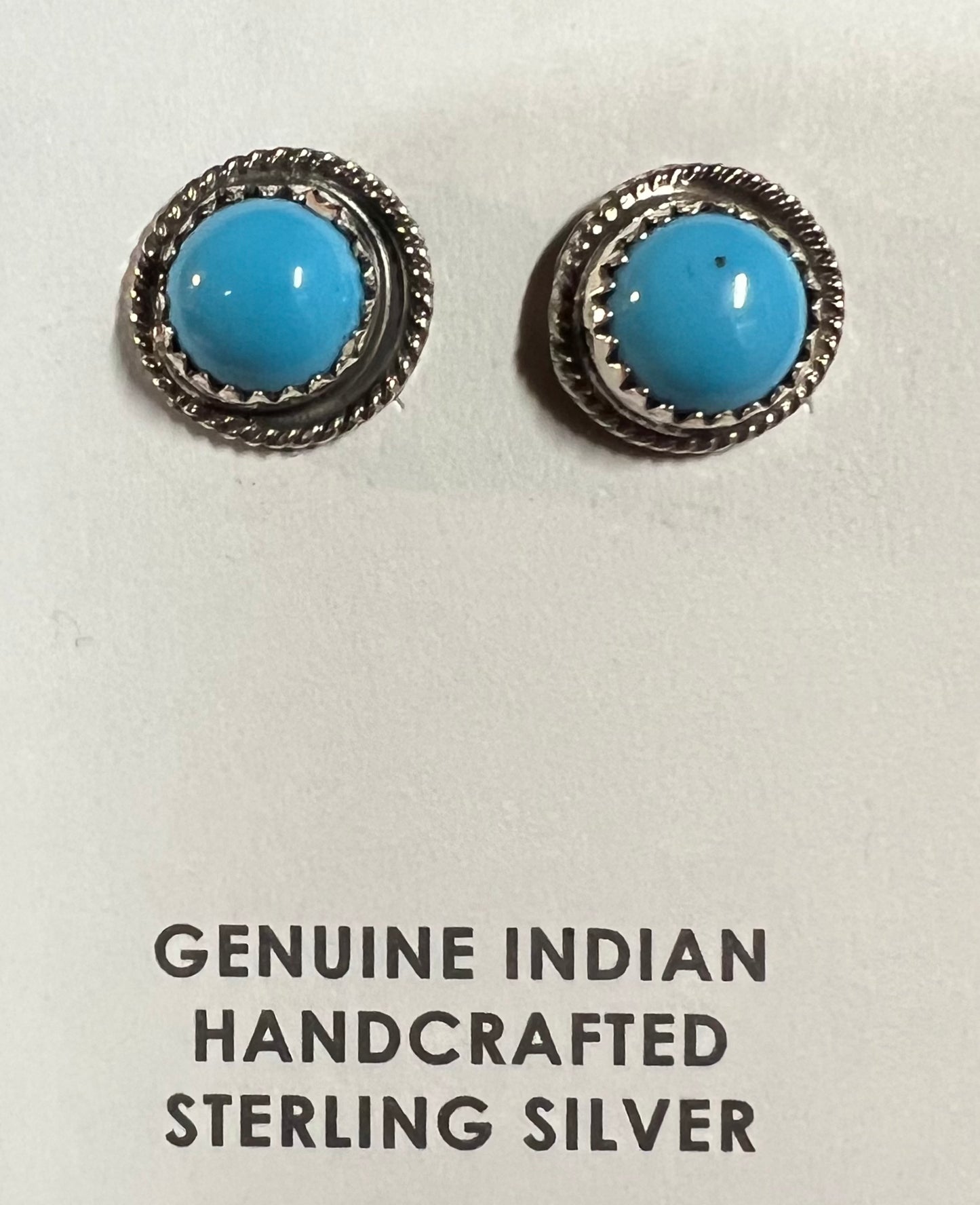 Turquoise Nugget Earrings Stud