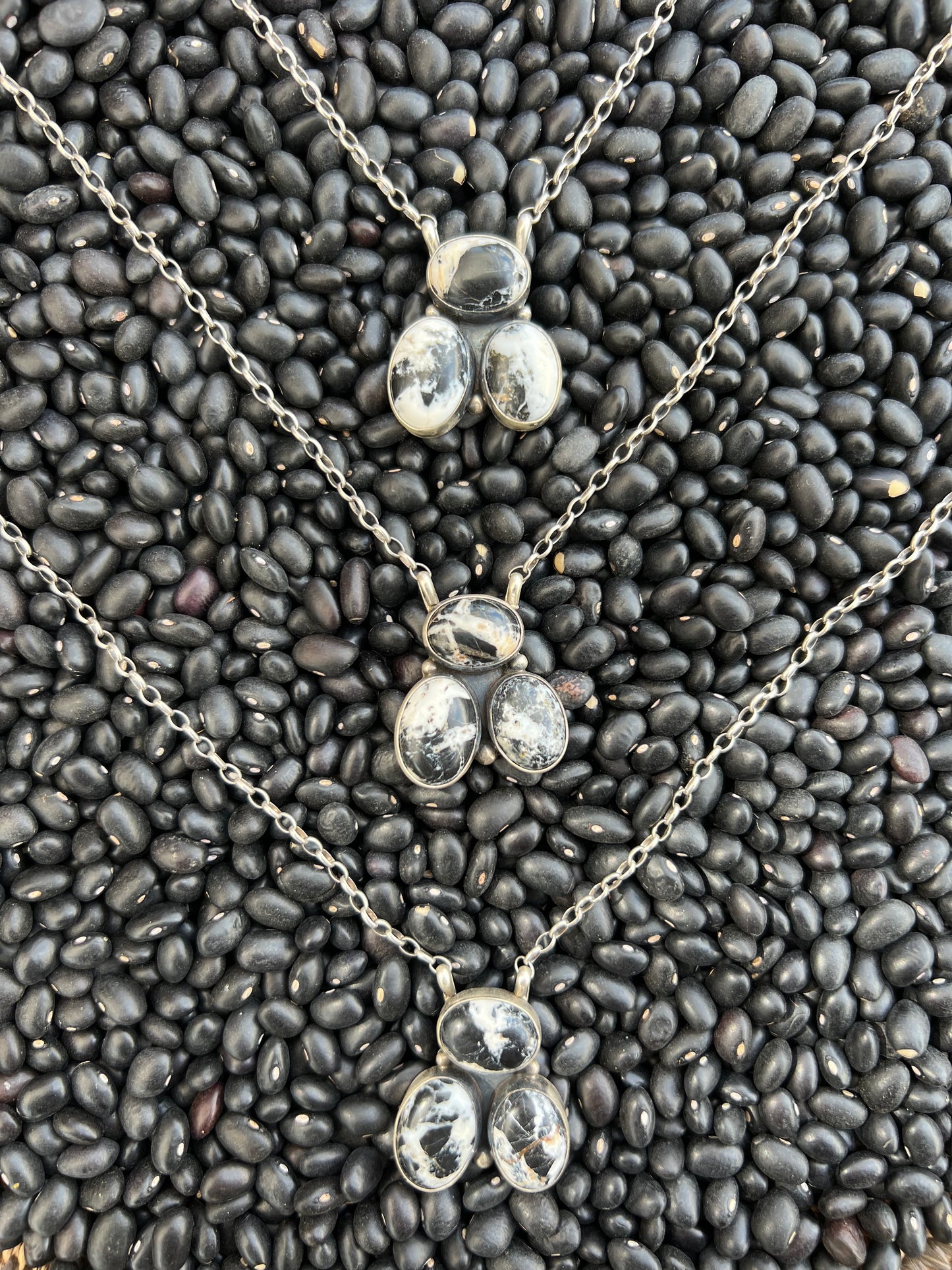 White Buffalo Triple Necklace