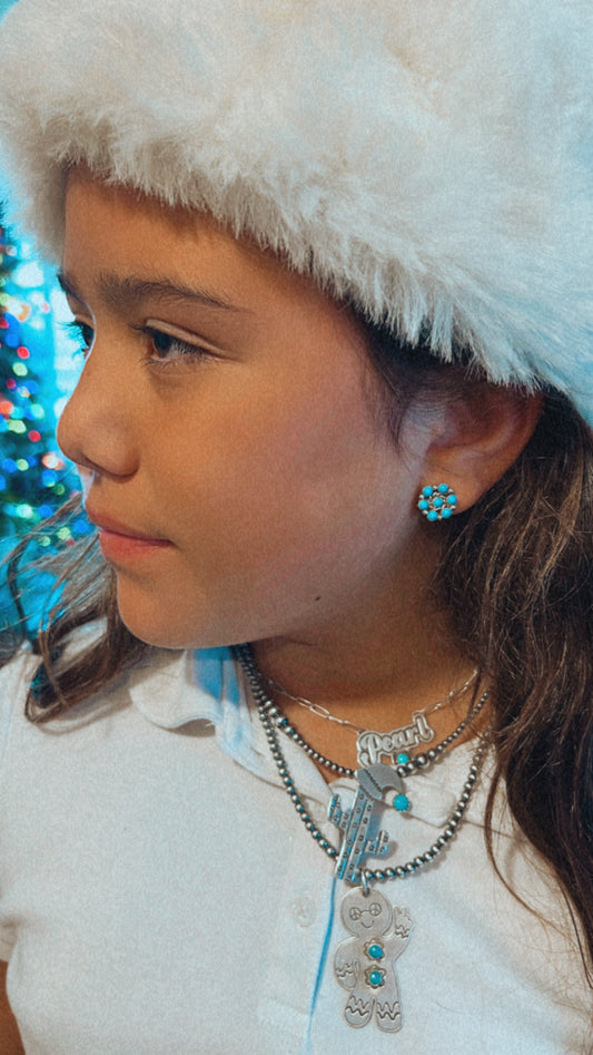Daisy Duke Turquoise cluster stud earrings