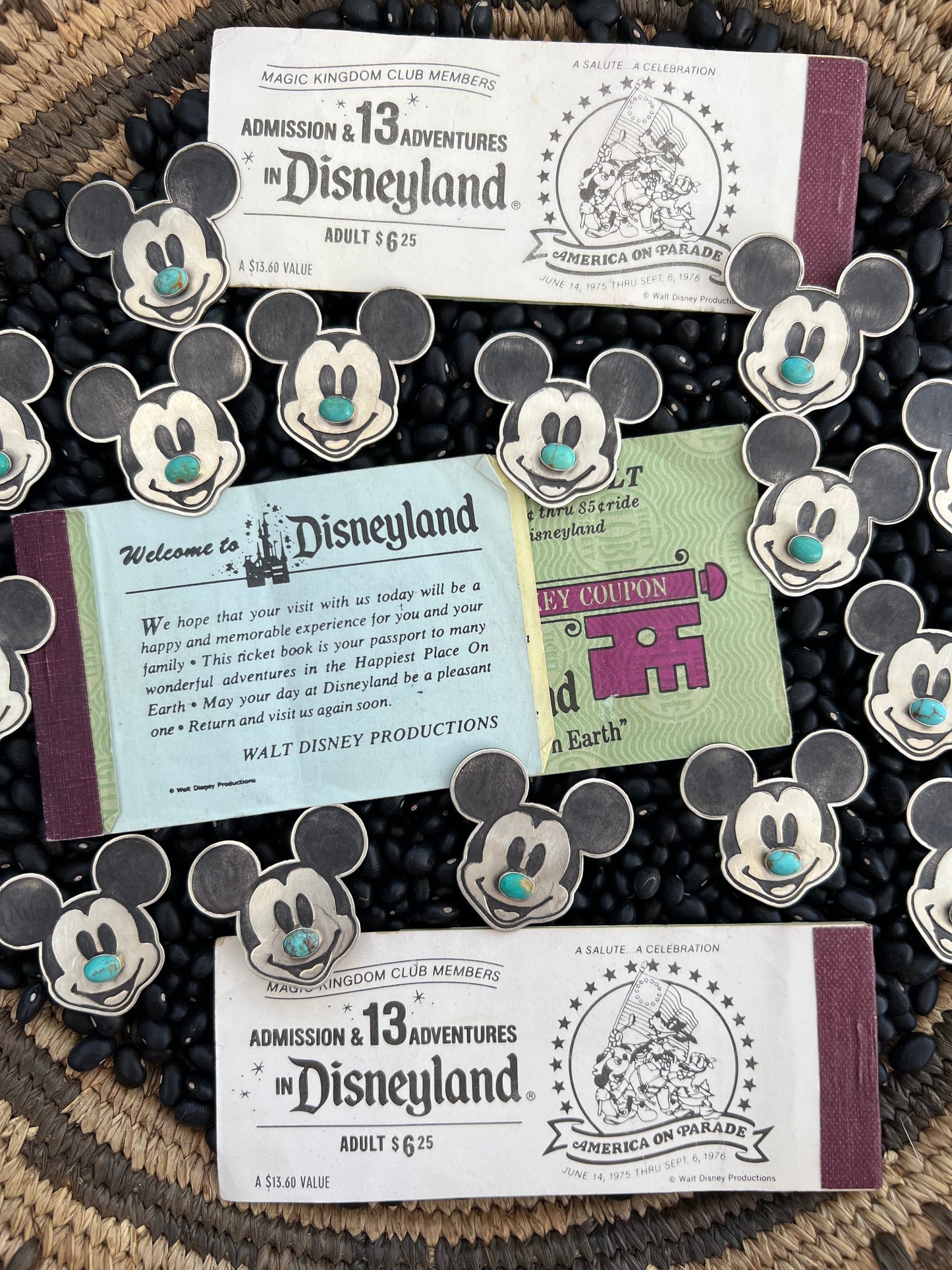 Mickey Turquoise Pin