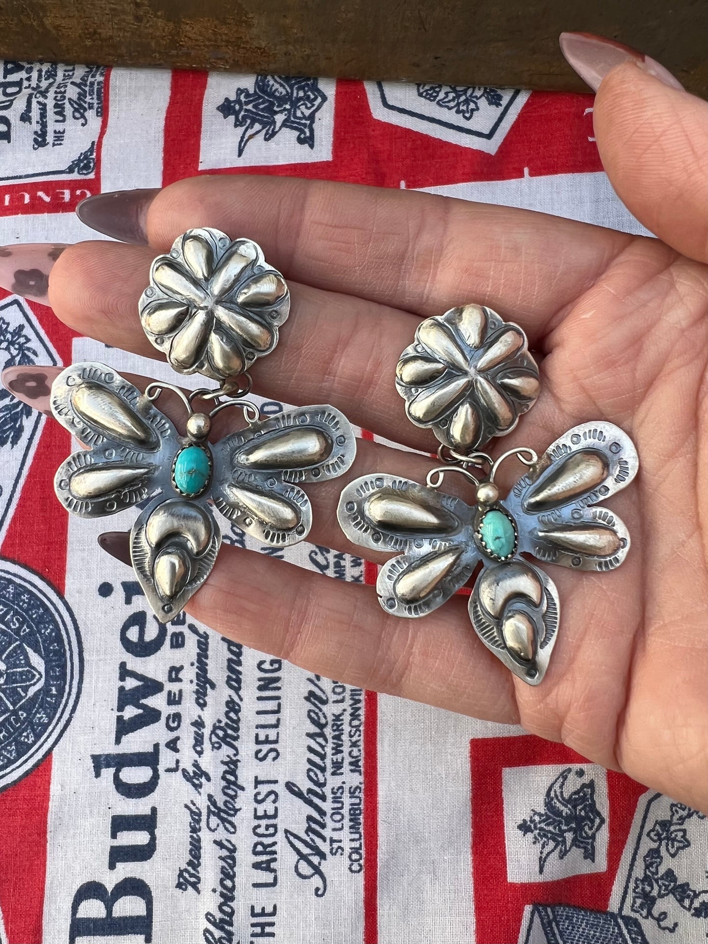 Dragonfly Concho Earrings