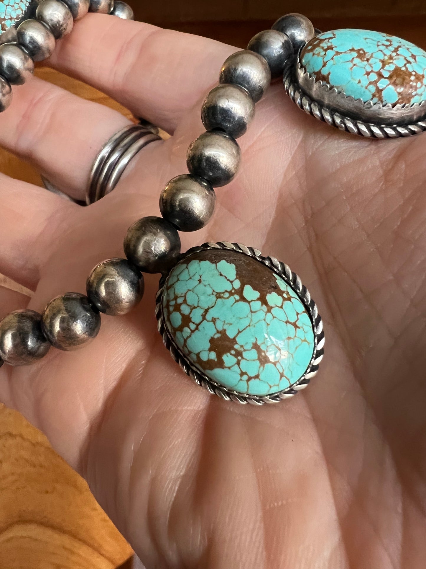 Turquoise 5 Stone Statement Necklace